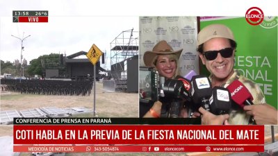 Coti habla en la previa de la Fiesta Nacional del Mate